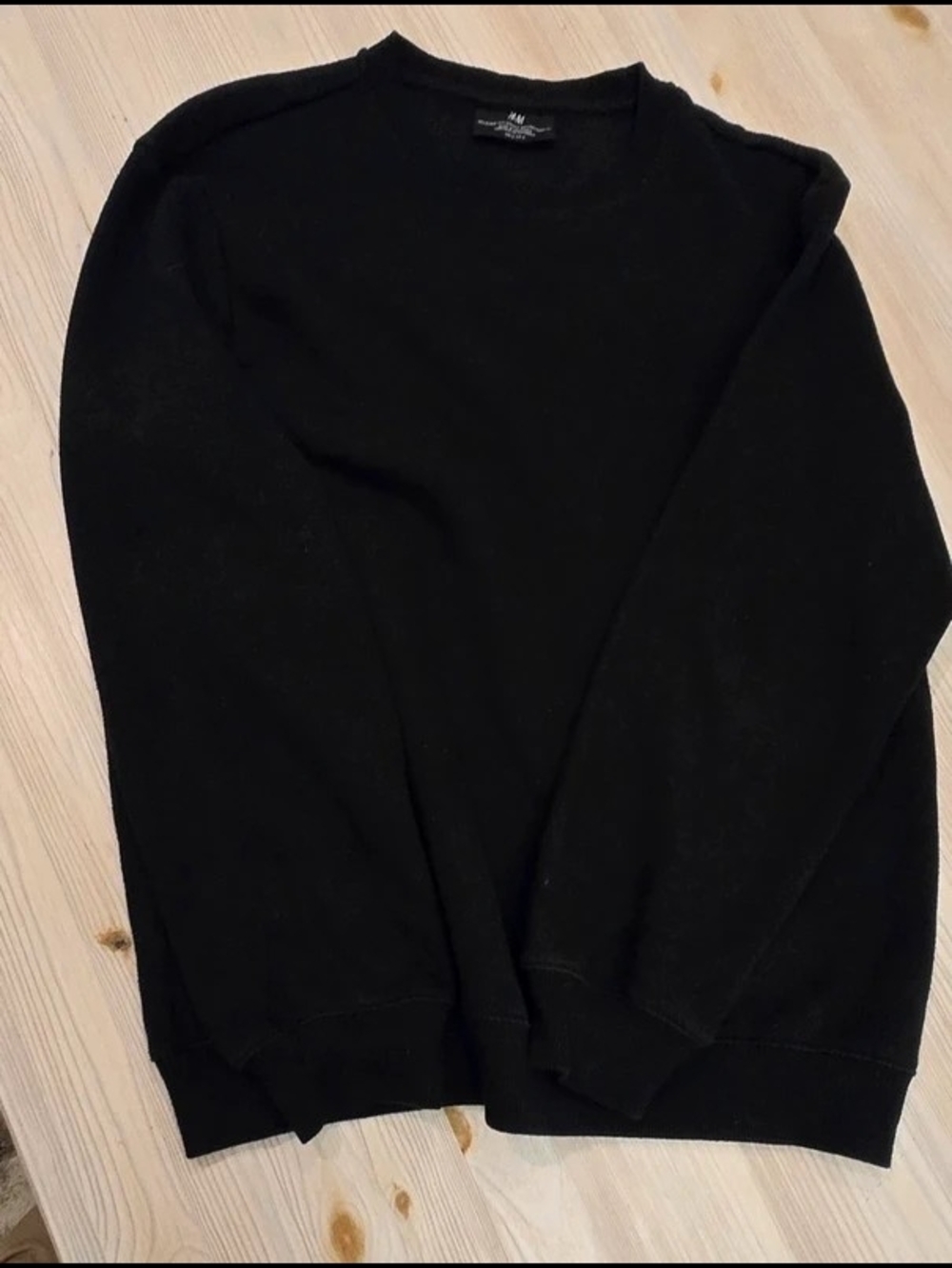 H&M Black Crewneck Jumper - Minimal Men's Knit